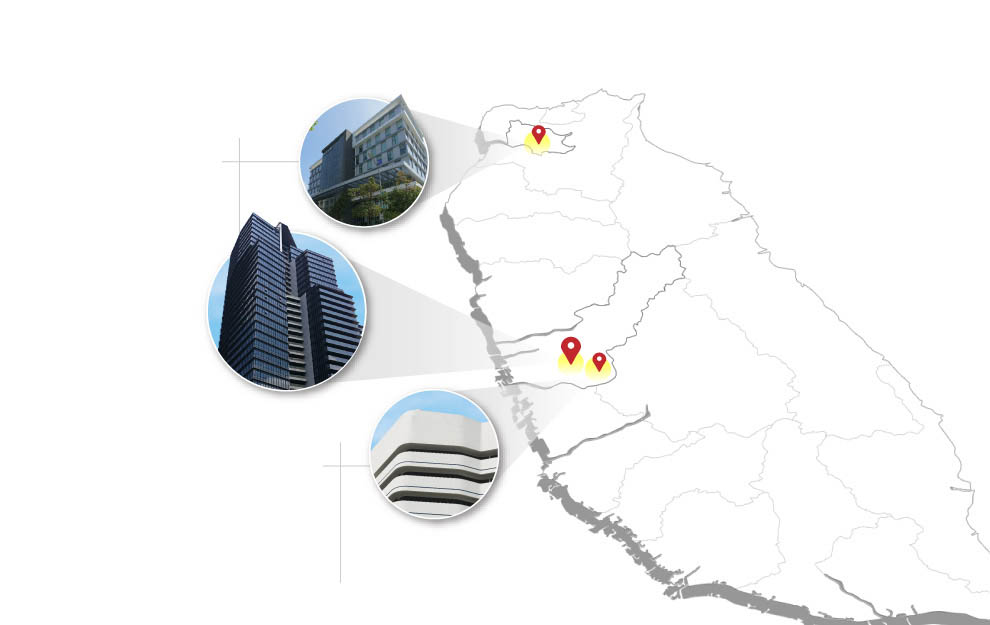+3 development hubs